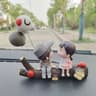 Car Interior Cute Cartoon Balloon Ornament  Dashboard Decoration For Couples 12 Pcs 14