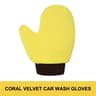 DoubleFaced Coral Fleece Car Wash Glove  Auto Cleaning Mitt For Paint Window And Glass Care 6