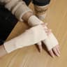 Womens Warm Half Finger Velvet Winter Gloves  Autumn And Winter Open Finger Hand Warmers 10