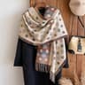 National Style Cashmere Winter Scarf For Women  Thick Pashmina Shawl Wrap Blanket Foulard Bandana 7