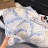 Womens Silk Paisley Print Square Scarf  2756x2756in Luxury Fashion Shawl Decorative Neck  Headband  7