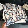Four Seasons Fashion Print Silk Square Scarf  2756x2756in Luxury Sunscreen Shawl Headband  Bandanna 10
