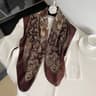 Womens Paisley Print Cotton Texture Square Scarf  2756x2756in Decorative Shawl Headband  Luxury Nec 9