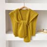 Women Lightweight Knit Neck Cape Solid Color Summer Shawl For Office Air Conditioning 10