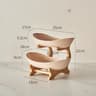 23 Tier Snack Serving Tray Fruit Plate Modern Candy Dish Dessert Stand For Home 7