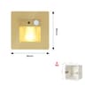 Smart PIR Motion Sensor LED Recessed Night Light For Stairs  Hallways 12