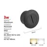 Outdoor Waterproof Recessed LED Stair  Wall Light 12V110V220V Round Exterior Nightlight 9