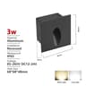 Outdoor Waterproof Recessed LED Stair  Wall Light 12V110V220V Round Exterior Nightlight 10