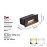 Outdoor Waterproof Recessed LED Stair  Wall Light 12V110V220V Round Exterior Nightlight 12