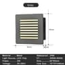 Recessed 3W LED Step  Wall Light With Mounting Box For Indoor  Outdoor Use 11