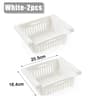 Adjustable Stretchable Refrigerator Storage Basket For Organizing Food And Drinks 9