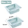 Adjustable Stretchable Refrigerator Storage Basket For Organizing Food And Drinks 6