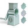 Manual Drums Vegetable Cutter With 3 Blades  Multifunctional Slicer For Potatoes Carrots Garlic And 6