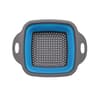 Foldable Square Vegetable And Fruit Drain Basket With Handle Collapsible Kitchen Washing Basket And 6