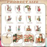 Wooden Easter Rabbit Pendant Set 122436PCS Holiday Home And Garden Decorations 7
