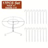 Stainless Steel Air Fryer Grill Rack With Hanging Skewers For Barbecue And Oven 8
