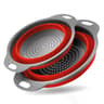 Collapsible Silicone Colander Drain Basket Folding Vegetable And Fruit Washing Strainer 10