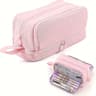 MultiCompartment Large Capacity Pencil Case With Transparent Partition 9