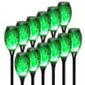 Solar Flame Torch Lights 4 To 12 Pack Waterproof Flickering Torch Stakes For Garden Path Yard And P 15