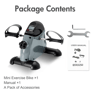 Motorized Mini Under Desk Pedal Exerciser Bike With LCD Display For Leg Arm And Knee Workout 9