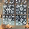 137pcs Christmas Window Clings Snowflake And Window Flower PVC Static Stickers For Glass Reusable W 16