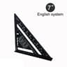7inch Aluminium Triangle Ruler Carpenter Speed Square With Inch And Metric Scales For Woodworking A 6