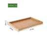 Rectangular Retro Bamboo Storage Tray For Home Organization 21