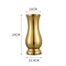 Golden Stainless Steel Flower Vase Decorative Centerpiece For Home  Garden 10