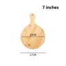 Round Bamboo Pizza Board With Handle 610in MultiUse Serving  Cutting Tray 8