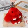 Fluffy Bunny Fur Pom Pom Keychain Soft Cute Rabbit Bag Charm 14