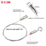 Adjustable Stainless Steel Suspension Wire Rope Lanyard Kit 1666ft Retractable Locking Cable 12