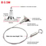 Adjustable Stainless Steel Suspension Wire Rope Lanyard Kit 1666ft Retractable Locking Cable 8
