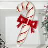 Set Of 2 Red Green  White Christmas Bow Cane Balloons For Holiday Decor 5