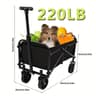 Portable Folding Utility Wagon Cart For Outdoor Garden Beach And Shopping 7