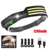 USB Rechargeable COB LED Sensor Headlamp With BuiltIn Battery For Outdoor Camping And Fishing 11