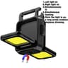 USB Rechargeable Mini COB Keychain Flashlight With 90 Foldable Work Lights 12