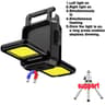 USB Rechargeable Mini COB Keychain Flashlight With 90 Foldable Work Lights 13