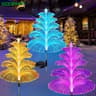 Outdoor Solar 7Color Changing Jellyfish Reed LED Garden Stake Lights 7