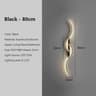Minimalist LED Wall Lamp Long Strip Indoor Lighting Fixture For Bedroom And Living Room 8