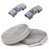 2 Pairs Elastic NoTie Shoelaces With PressLock Flat Design For Kids And Adults 12