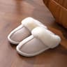 Womens Faux Suede Fluffy Winter Warm Flat Fur Slippers 7