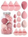 15 Piece Makeup Puff Set With Loose Powder Puffs Mini Makeup Sponges And Air Cushion Puffs In Trave 17