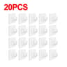 Transparent SelfAdhesive Heavy Duty Wall Hooks 51020Pack MultiUse Organizer 15