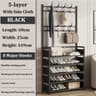 MultiLayer Clothes And Shoe Organizer Rack FloorStanding Hat  Shoe Storage Shelf 9