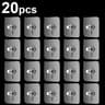 MultiPack SelfAdhesive Wall Hooks Transparent Strong Sticky Wall Hangers 7