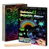 Dazzling Scratch Painting Interactive Art Kit With Note Cards ParentChild Creative Toy 13