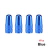 Set Of 4 Aluminum Alloy Bicycle Presta Valve Caps For Road MTB Track Racing Wheels 9