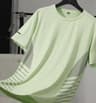Mens Ice Silk QuickDry Reflective Running TShirt  Breathable Fitness Top Up To 5XL 19