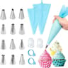 Silicone Piping Bags And Stainless Steel Piping Tips Cake Decorating Kit 9