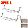 Stainless Steel OverDoor Towel Rack NoDrill Hanging Bar For Bathroom And Kitchen 10